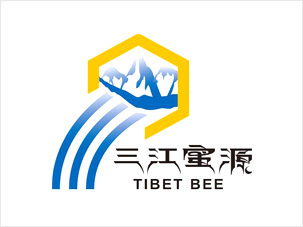 拉萨格桑蜂业公司三江蜜源品牌logo设计