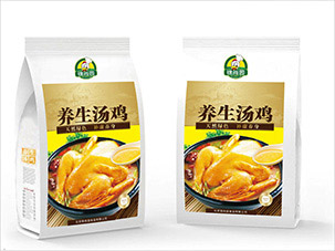 锦尚园养生汤鸡包装袋设计