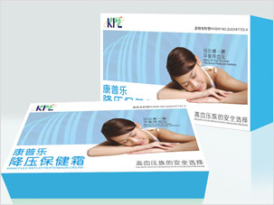深圳康普乐降压保健霜包装设计案例图片