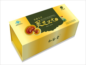 华夏仙谷堂灵芝三七茶保健品包装设计