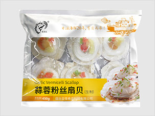 蒜蓉粉丝扇贝海鲜水产品包装设计