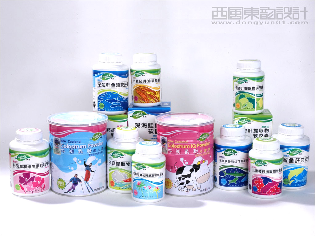 北京康馨天伦生物科技公司vi设计之系列瓶装产品包装设计
