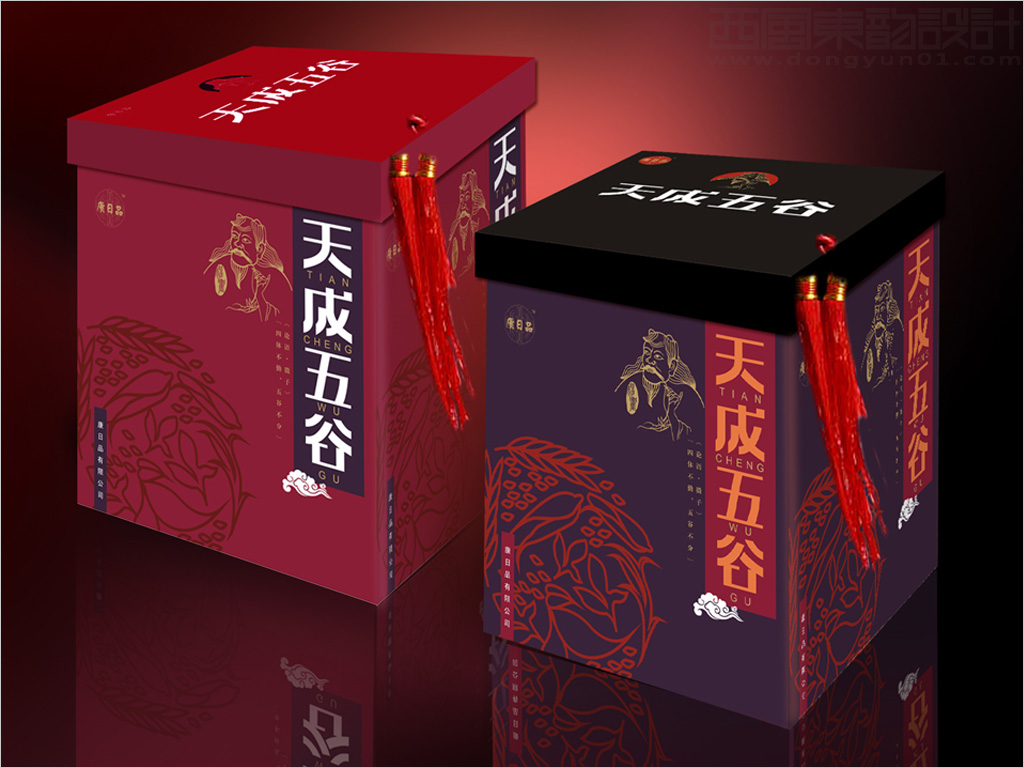 北京天成五谷食品有限公司天成五谷杂粮礼盒包装设计