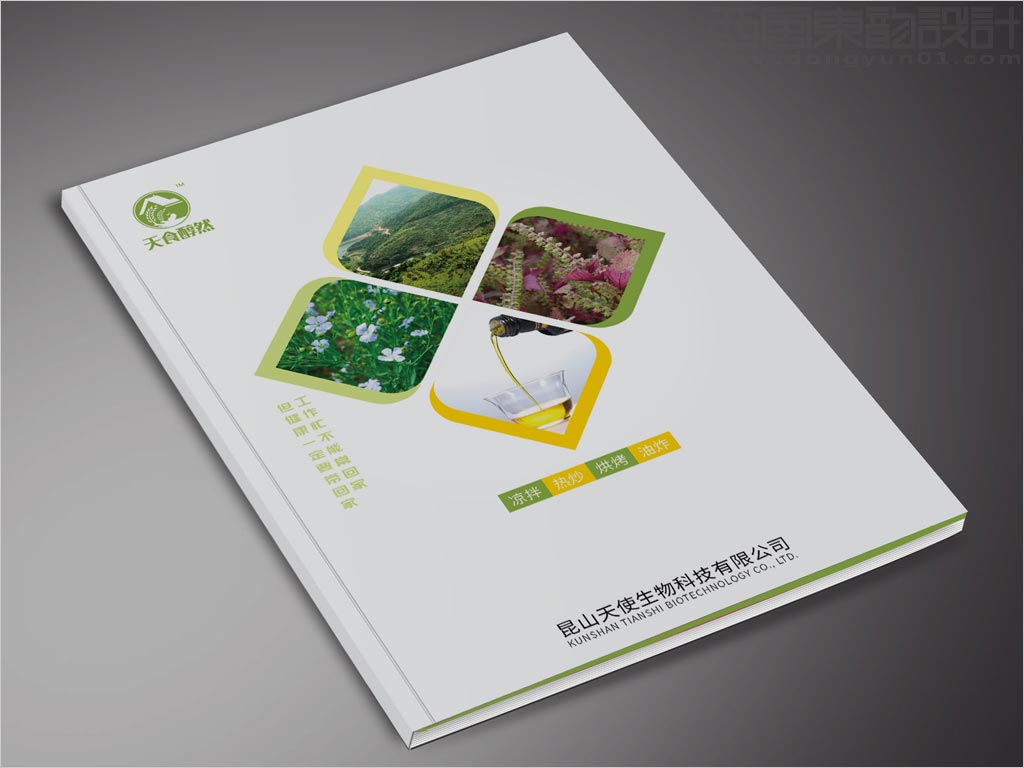 江苏昆山天使生物科技有限公司宣传画册封面设计