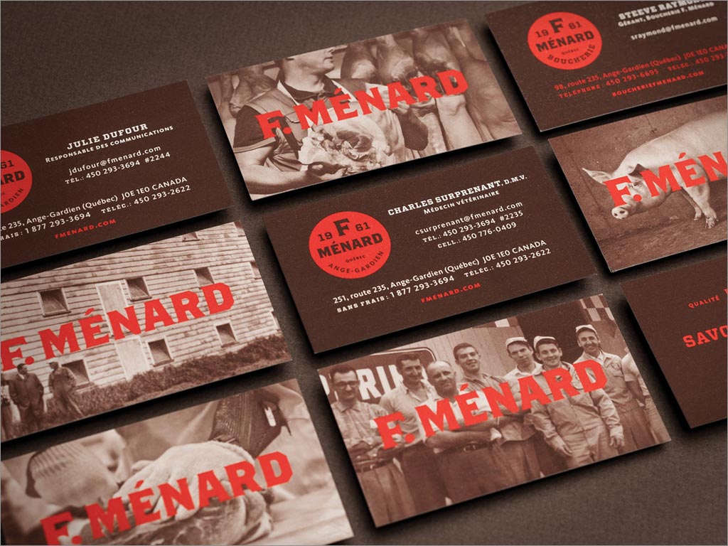 加拿大梅纳德（F.Ménard）猪肉食品宣传海报设计
