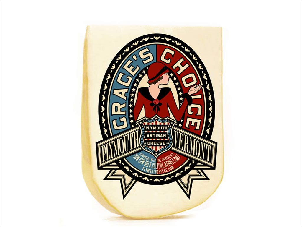 美国普利茅斯Grace's Choice新奶酪包装设计