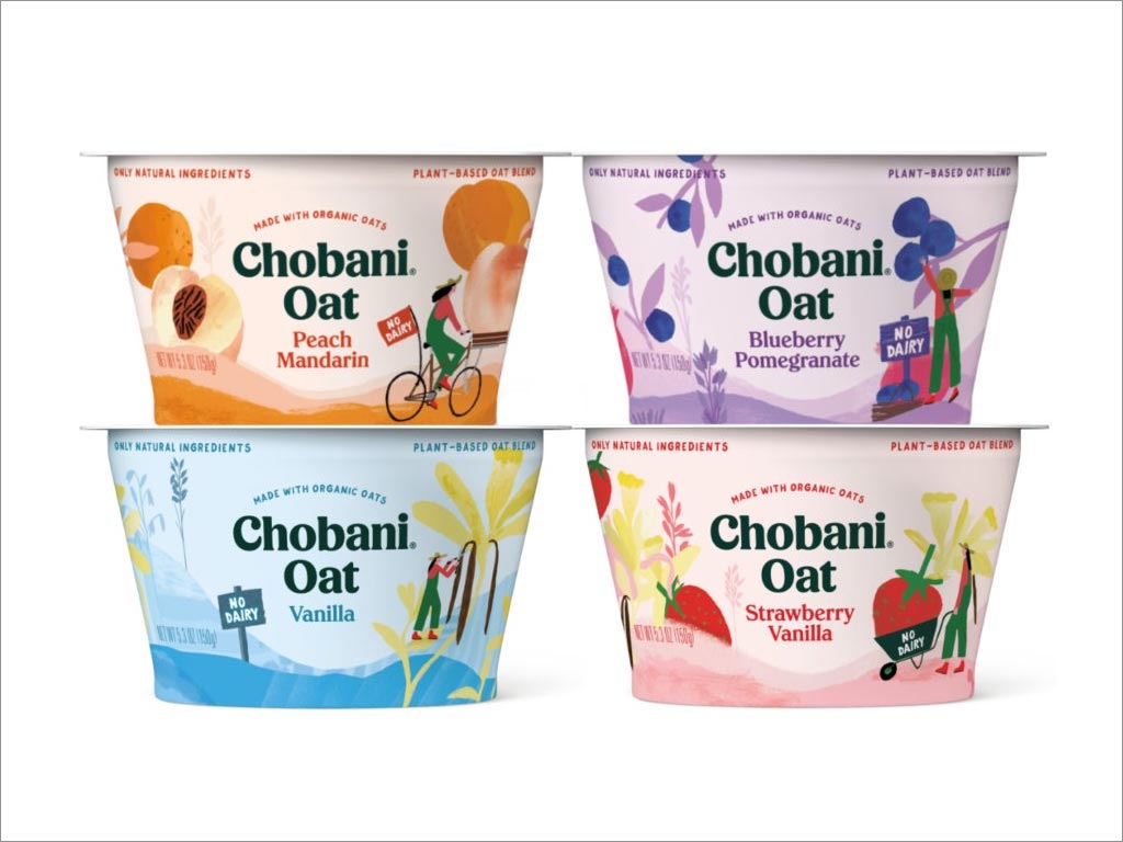 希腊Chobani燕麦酸奶饮料包装设计