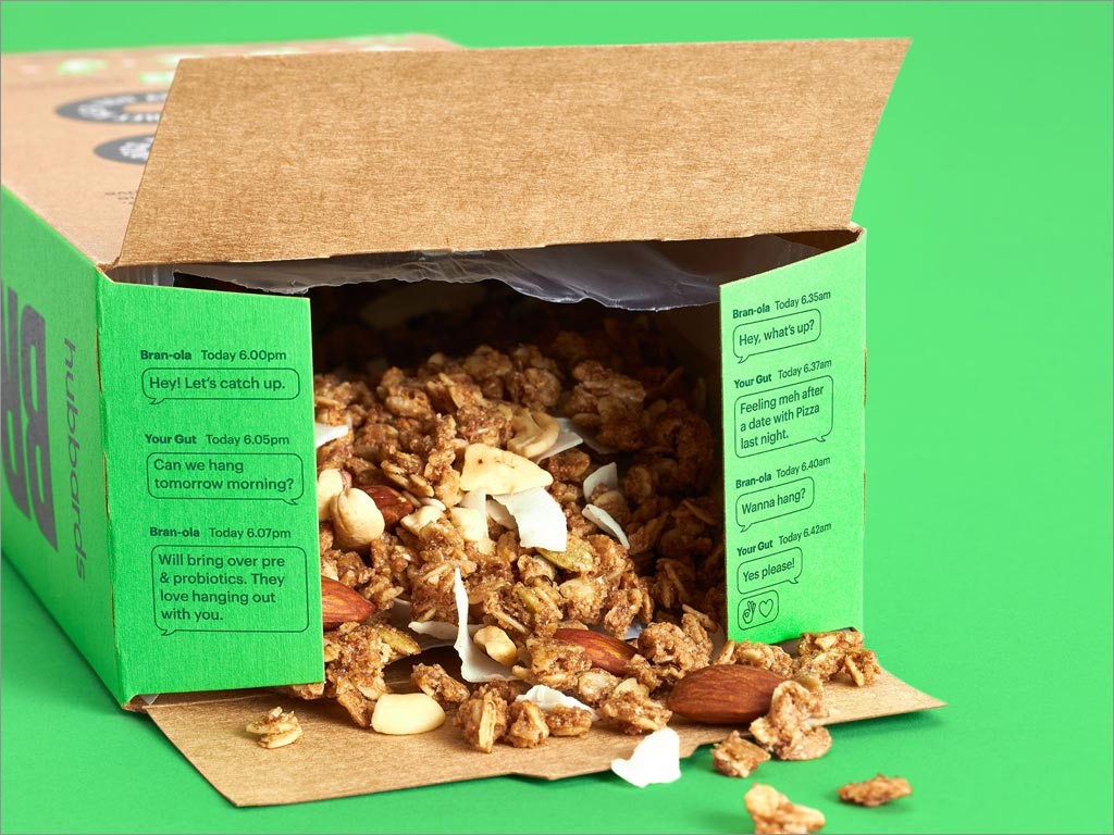 Hubbards麸皮早餐食品包装设计之开盒照片