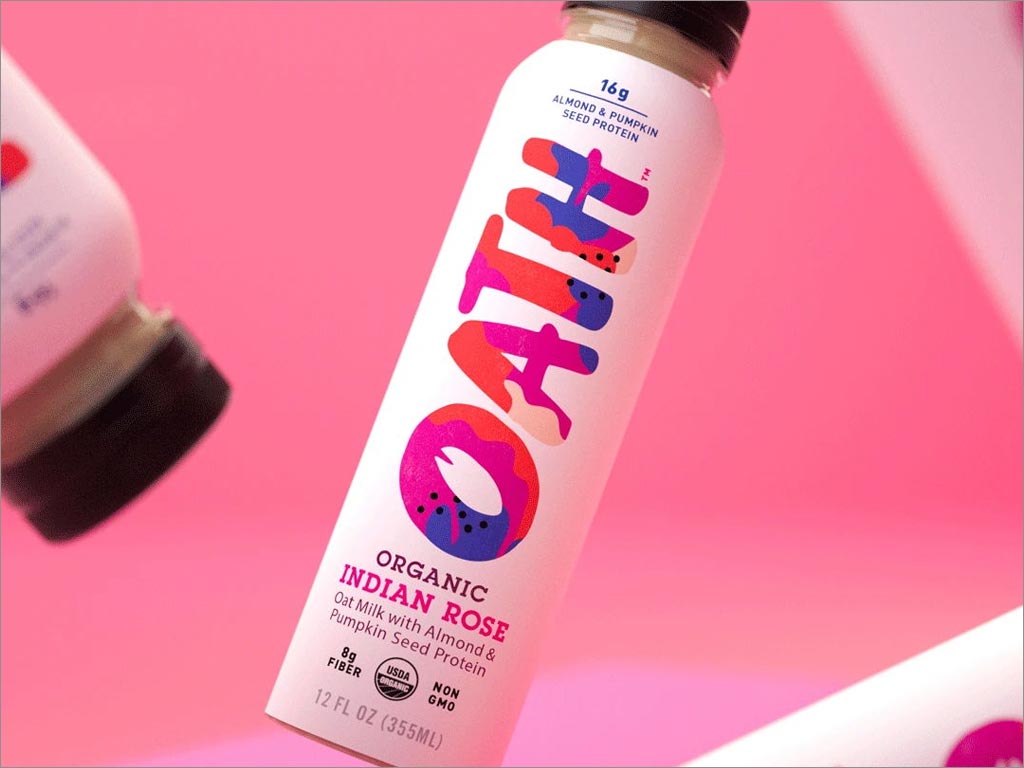 OATH燕麦牛奶功能性饮料出租车顶广告设计设计
