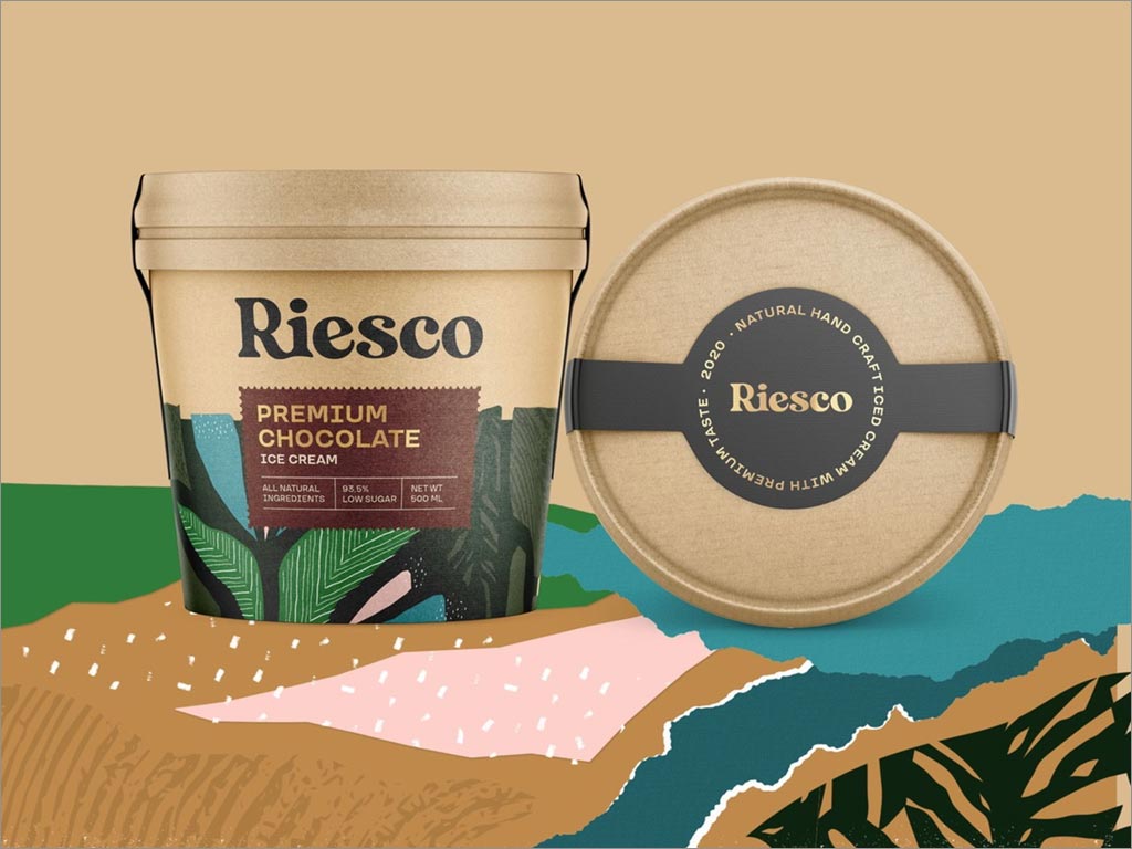 美国Riesco冰激凌包装设计