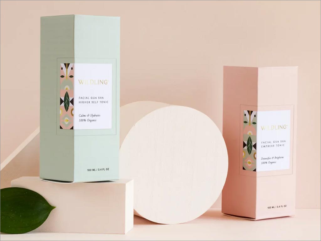 法国Wilding精油护肤产品包装盒设计