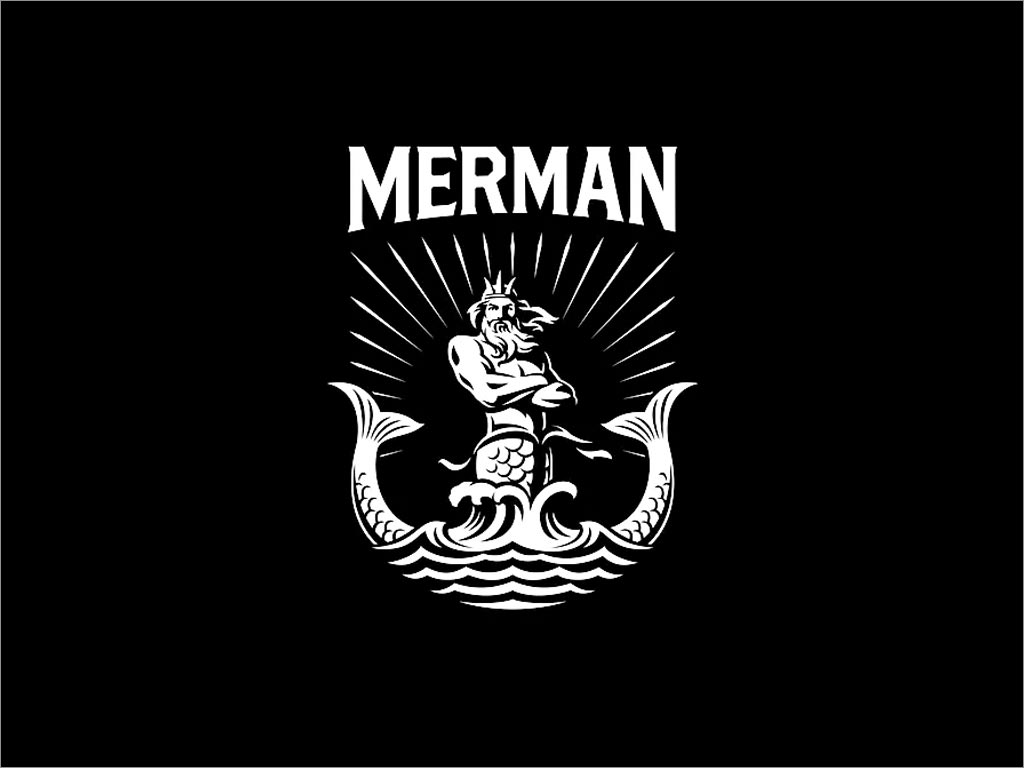 英国Merman独立媒体制作公司品牌形象logo设计