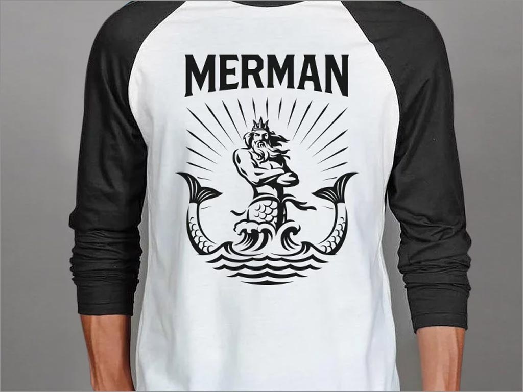 英国Merman独立媒体制作公司品牌形象体恤衫设计