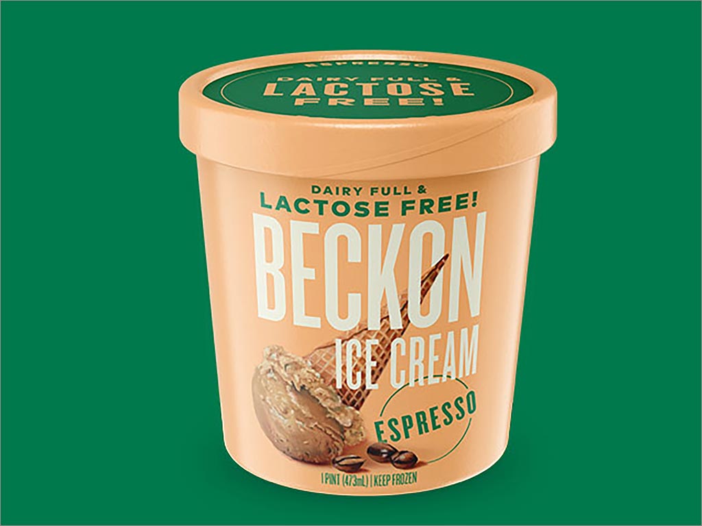 美国Beckon浓咖啡冰淇淋包装设计