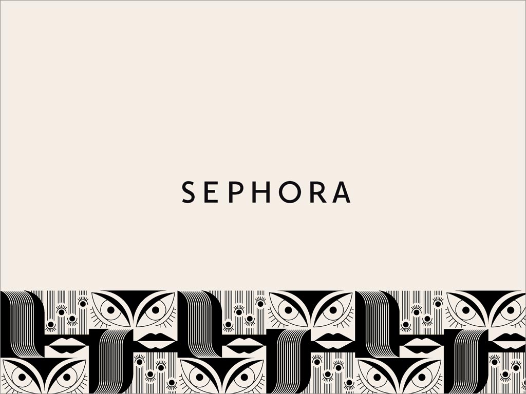 Sephora化妆品布袋设计展开图