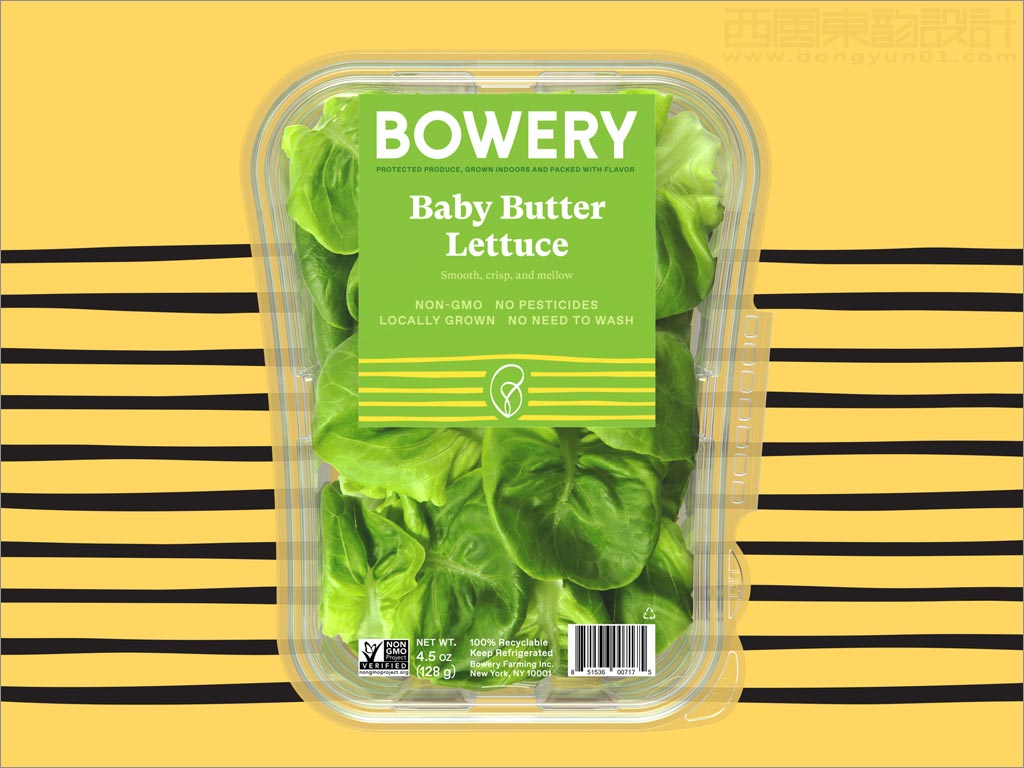 Bowery奶油生菜蔬菜农产品包装设计