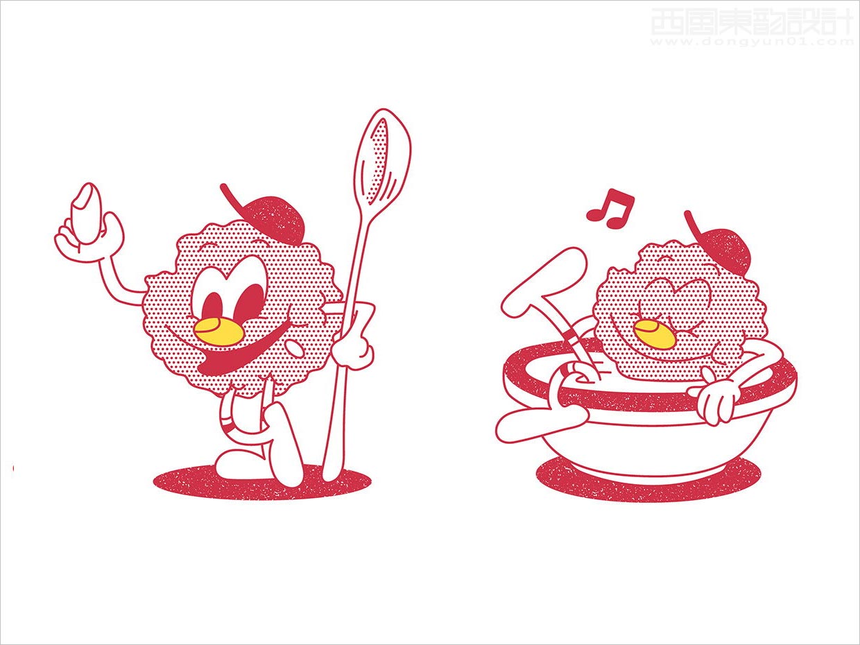 韩国Ottogi早餐玉米片吉祥物卡通形象设计