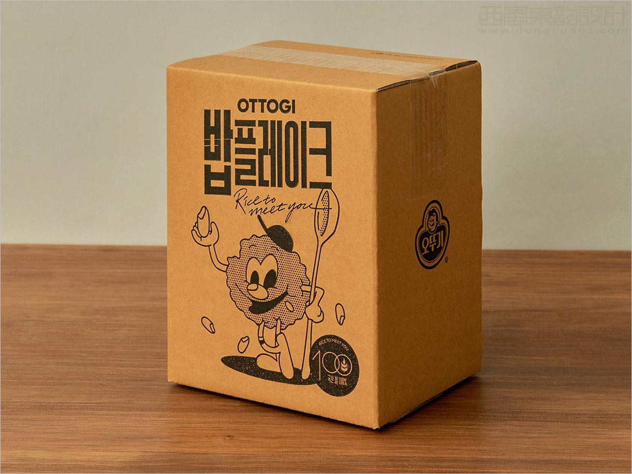 韩国Ottogi早餐玉米片外箱包装设计