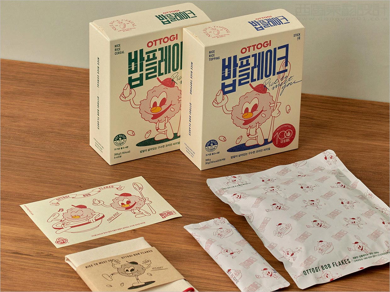 韩国Ottogi早餐玉米片包装设计