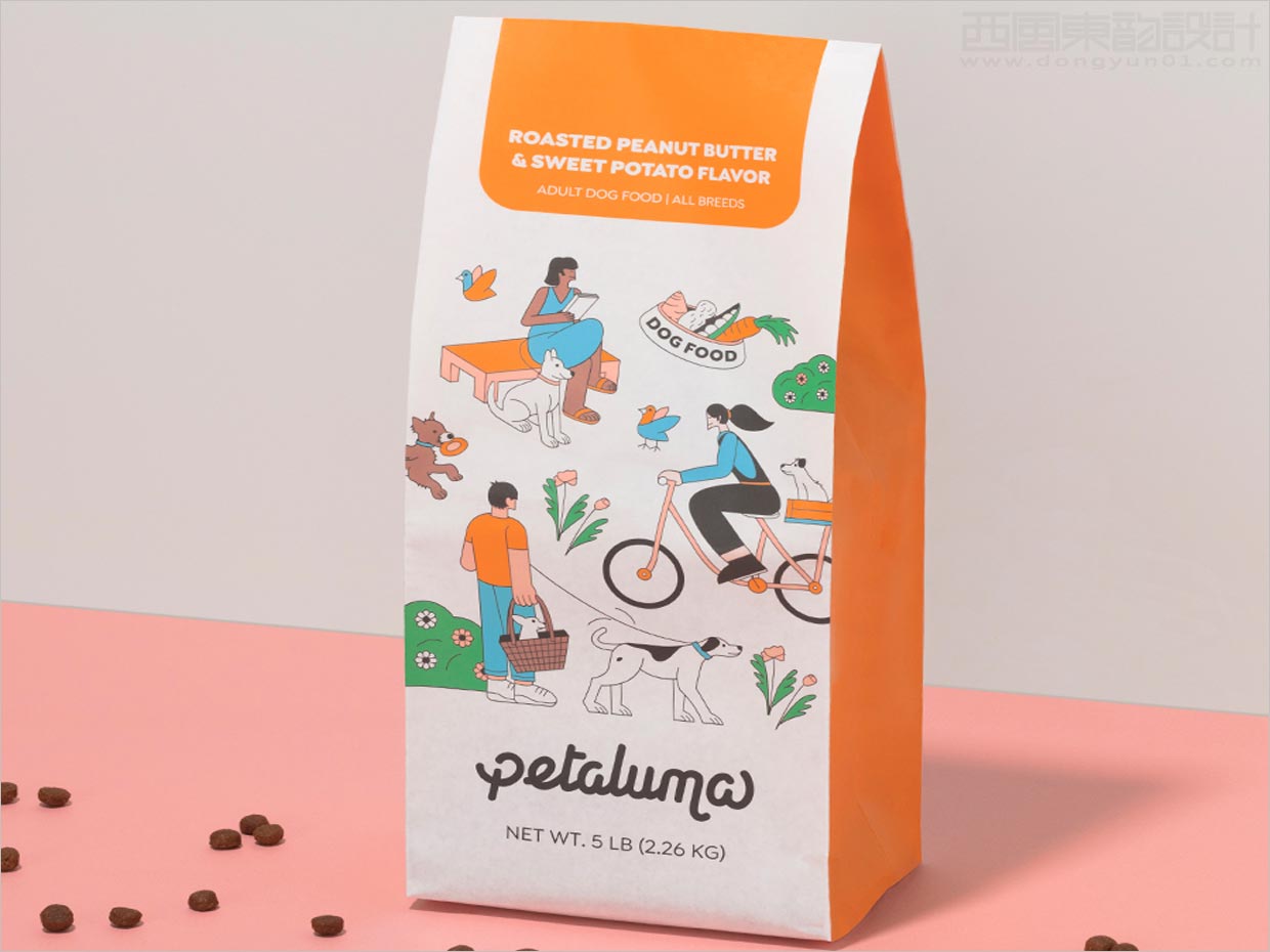 美国Petaluma植物性宠物狗粮食品包装设计