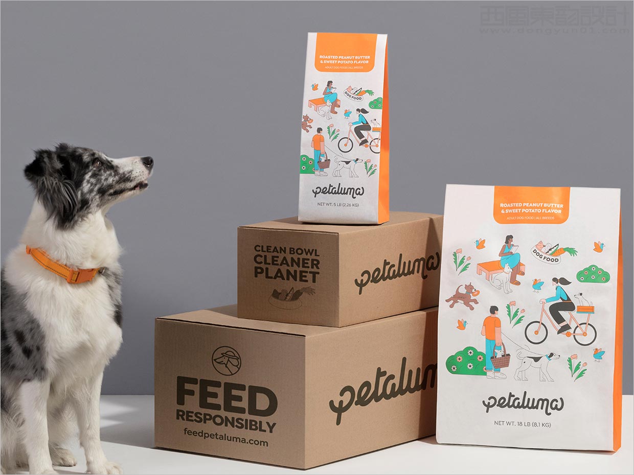美国Petaluma植物性宠物狗粮食品包装设计之实物照片