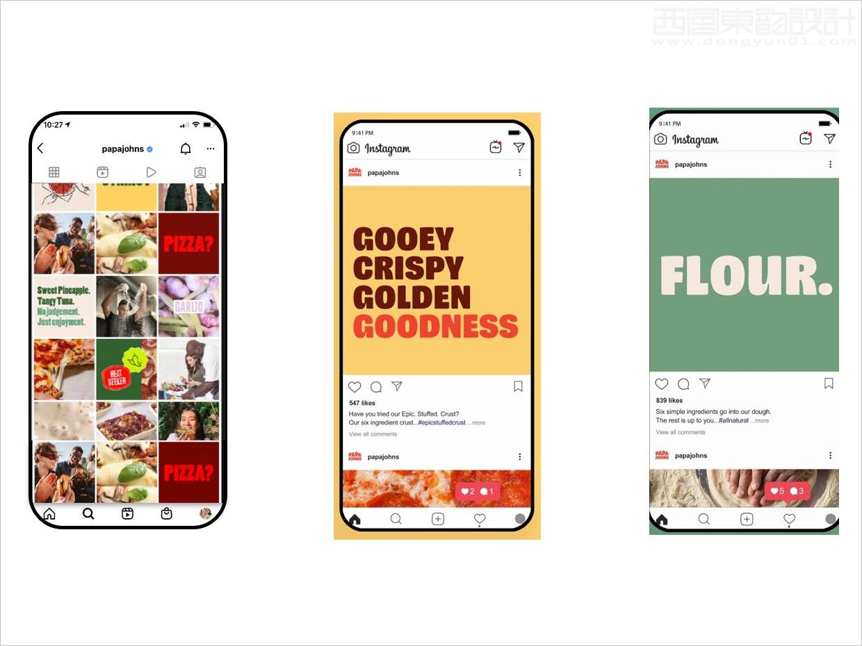 棒约翰披萨快餐连锁品牌形象设计之移动端网站设计