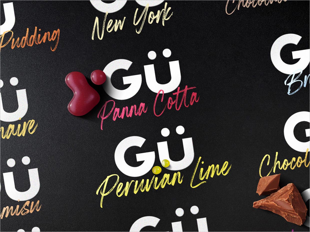 英国Gü甜品烘焙食品logo设计