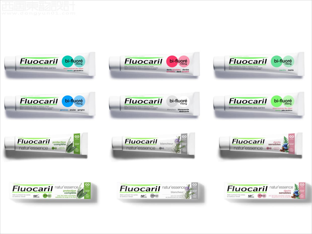 法国Fluocaril牙膏日化用品包装设计